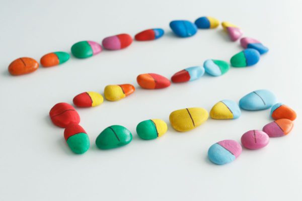 Dominó de olor DIY piedras