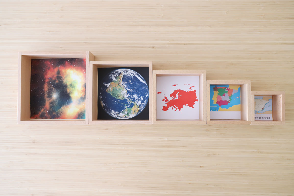 Recursos para las cajas de continentes Montessori + Imprimible
