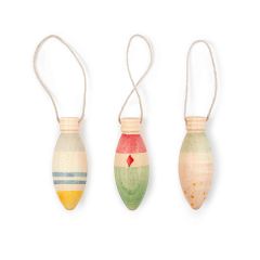 Adornos navideños de madera Winter Sparkles (3) - Grapat