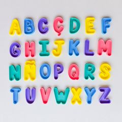 Alfabeto letras mayúsculas rellenables 5 cm (28) - Sumando Momentos
