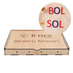 Alfabeto Montessori letras mayúsculas translúcidas castellano/catalán (170) - R-cre@