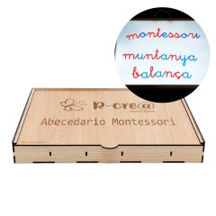 Alfabeto Montessori letras minúsculas enlazadas translúcidas castellano/catalán (170) - R-cre@