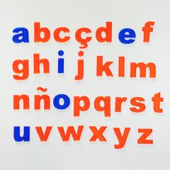 Alfabeto Montessori letras minúsculas imprenta translúcidas (91) - Sumando Momentos