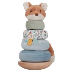 Apilable balancín de madera y peluche zorro Amigos del bosque - Little Dutch