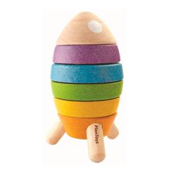 Cohete apilable de madera - PlanToys