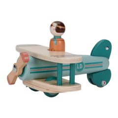 Avioneta de madera con muñeco - Little Dutch