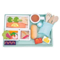 Bandeja de comida de avión de madera - Tender Leaf