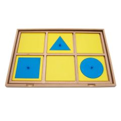 Bandeja de demostración gabinete geométrico - Montessori