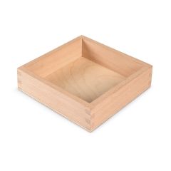 Bandeja de madera cuadrada 16 cm - Grapat