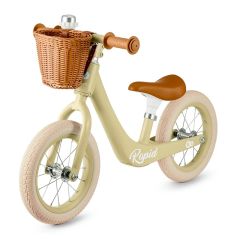 Bicicleta de equilibrio sin pedales Rapid 2 verde pastel con cesta - Kinderkraft