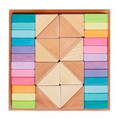 Bloques de madera Pastel Duo (40) - Grimm's