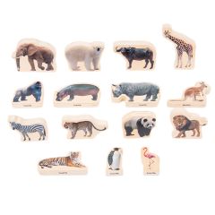 Bloques de madera Animales salvajes (15) - TickiT