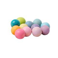 Bolas de madera colores pastel 3,5 cm (12) - Grimm's