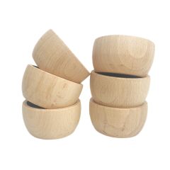 Boles de madera natural (6) - Grapat