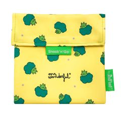 Bolsa reutilizable de tela Brocoli Mr. Wonderful Snack'n'Go - Roll'eat