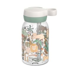 Botella campus con pajita Safari Friends Mepal 450 ml - Little Dutch