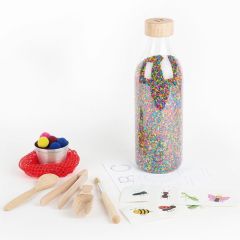 Botella sensorial Touch Bottle Wow con accesorios - Petit Boum
