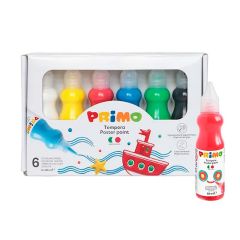 Botellas de témperas colores básicos 50 ml (6) - Primo