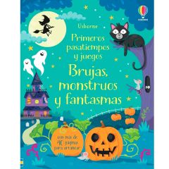 Brujas, monstruos y fantasmas. Libro primeros pasatiempos y juegos