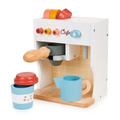 Cafetera de madera con accesorios - Mentari