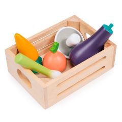 Caja con 5 verduras de madera - Mentari