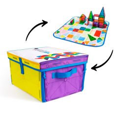 Caja convertible en alfombra para piezas magnéticas - Magna-Tiles