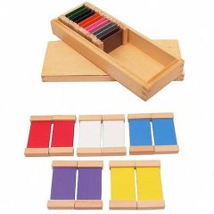 Caja de color II con 22 tablas de colores de madera - Montessori