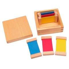 Caja de color I con 6 tablas de colores de madera - Montessori