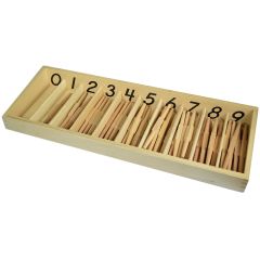 Caja de husos de madera - Montessori