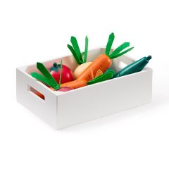 Caja con 9 verduras de madera - Kid's Concept