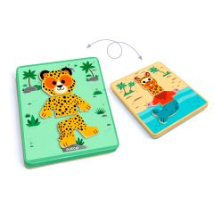 Caja metálica Inzebox Mix'n'match animales - Djeco