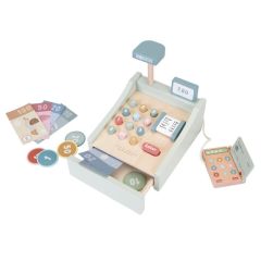 Caja registradora de madera con dinero - Little Dutch