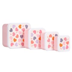Cajas para almuerzo y snacks Corazones (4) - A Little Lovely Company