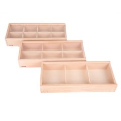 Cajas de madera para descubrir y clasificar (3) - Tickit