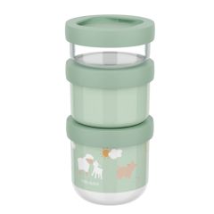 Cajas snack apilables Pequeña Granja Mepal (3) - Little Dutch