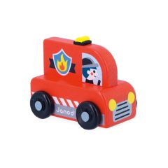 Camión de bomberos de madera Cross Roads - Janod