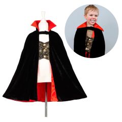 Disfraz capa de vampiro Drácula con dentadura talla 4-8 - Souza