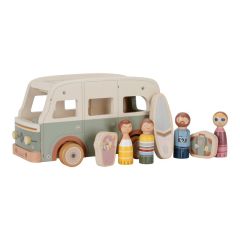Caravana de madera con 4 muñecos - Little Dutch
