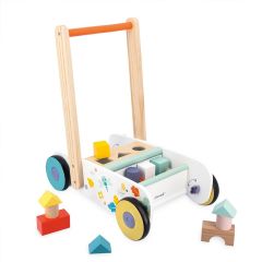 Carrito andador con bloques de construcción Pure - Janod