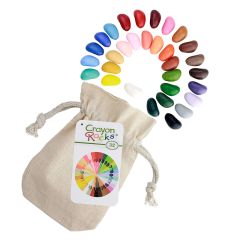 Ceras de soja ergonómicas de colores (32) - Crayon Rocks