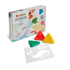 Set de 8 ceras triangulares ergonómicas y 6 plantillas - Primo