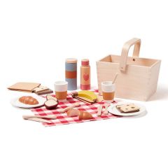 Cesta y accesorios para picnic de madera - Kid's Concept
