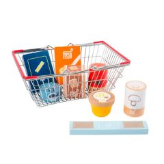 Cesta de la compra metálica con alimentos Fresh - Small Foot