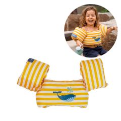 Chaleco flotador con manguitos amarillo ballena 15-30 kg - Swim Essentials