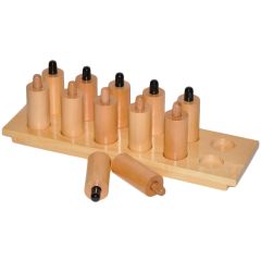 Cilindros de presión con bandeja de madera - Montessori