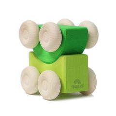 Coches de madera apilables verdes (2) - Grimm's