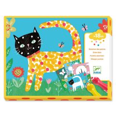 Set para colorear con puntos - Djeco
