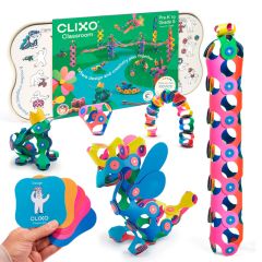 Construcción magnética 100 piezas flexibles Classroom - Clixo