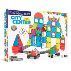 Construcción magnética 110 piezas Ciudad City Center - Magna-Tiles