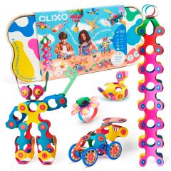 Construcción magnética 150 piezas flexibles Family Pack - Clixo